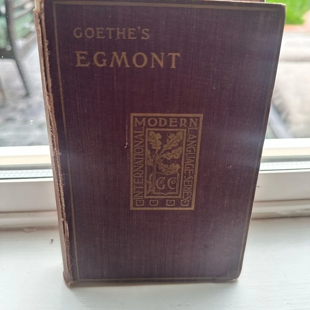 Goethe's Egmont Book